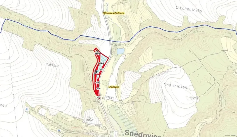 Prodej zahrady, Snědovice, 17989 m2