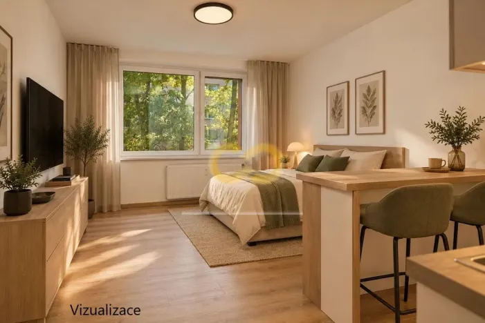 Prodej bytu 1+kk, Prachatice, nám. Přátelství, 20 m2