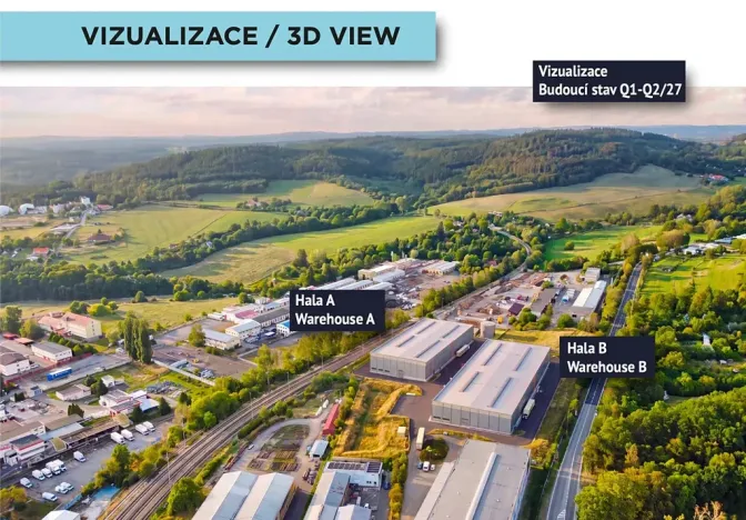 Pronájem skladu, Písek, 3000 m2