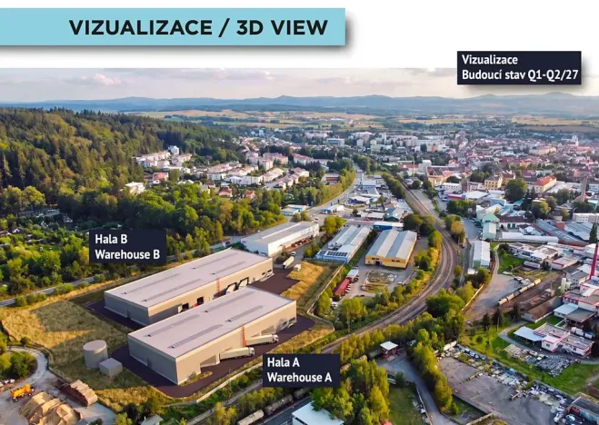 Pronájem skladu, Písek, 1500 m2