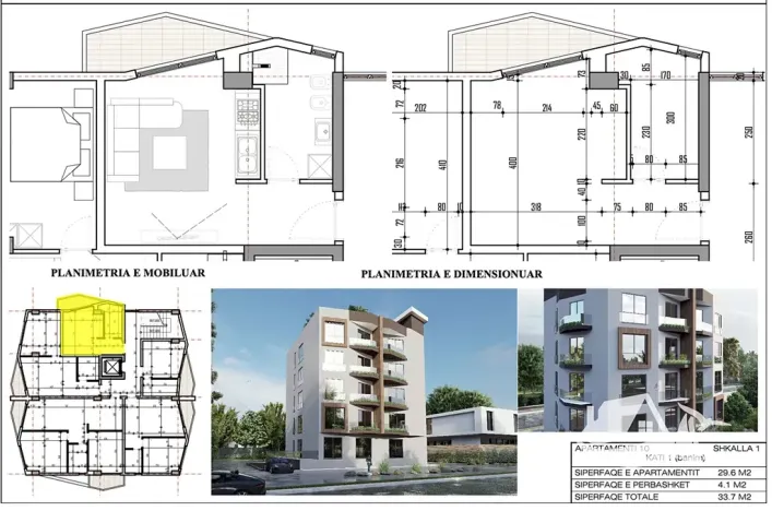 Prodej bytu 1+kk, Golem, Albánie, 33 m2