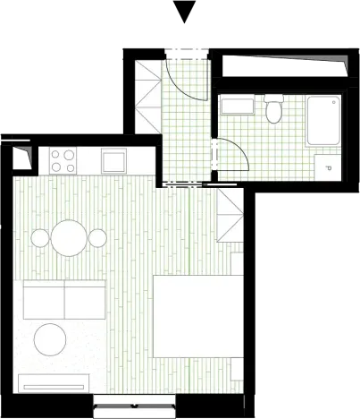 Prodej bytu 1+kk, Rychnov nad Kněžnou, Javornická, 36 m2