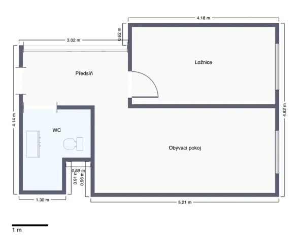 Pronájem bytu 1+1, Praha - Kamýk, U Kamýku, 31 m2