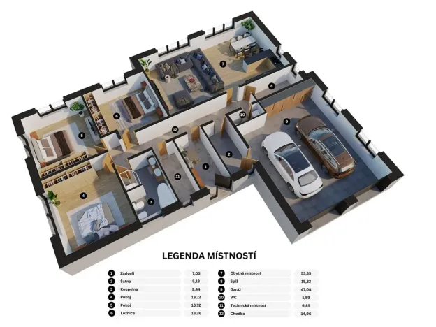 Prodej rodinného domu, Lutopecny, 169 m2