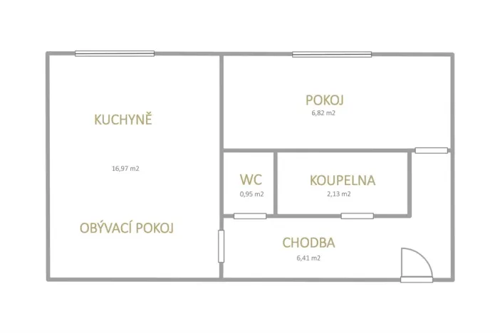 Prodej bytu 2+kk, Most, Jaroslava Vrchlického, 34 m2