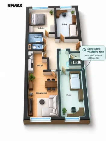 Prodej bytu 4+kk, Praha - Horní Měcholupy, Milánská, 85 m2