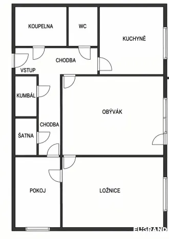 Prodej bytu 3+1, Krásná Lípa, Nemocniční, 73 m2