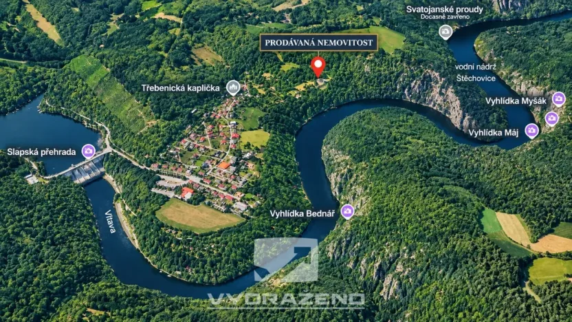 Prodej chalupy, Štěchovice - Třebenice, 50 m2