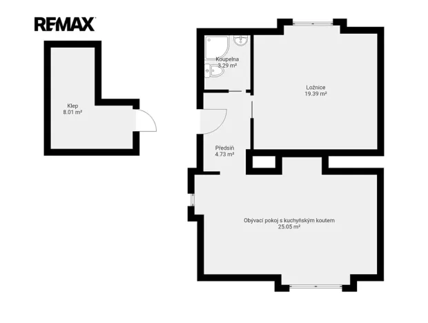 Prodej bytu 2+kk, Praha - Podolí, Doudova, 50 m2