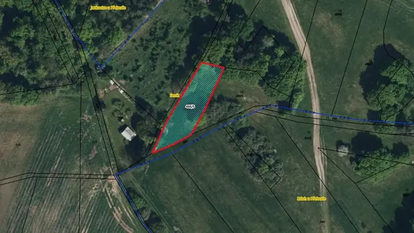 Prodej pozemku, 954 m², Jankovice, Seník