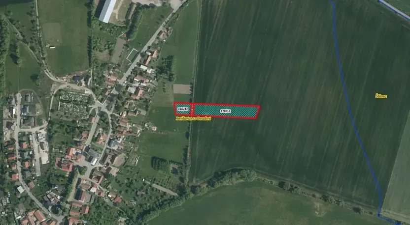 Prodej podílu pole, Jenišovice, 1083 m2