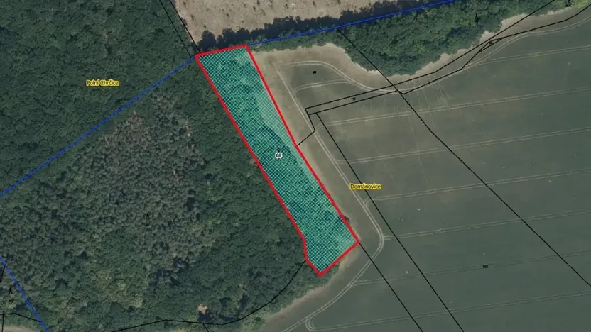 Prodej pozemku, 5593 m², Dománovice