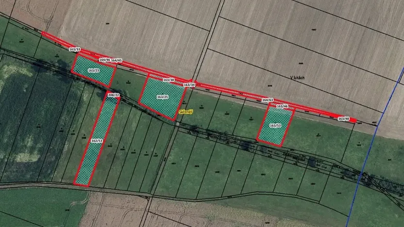 Prodej pozemku, 1833 m², Nový Bydžov, Stará Skřeněř