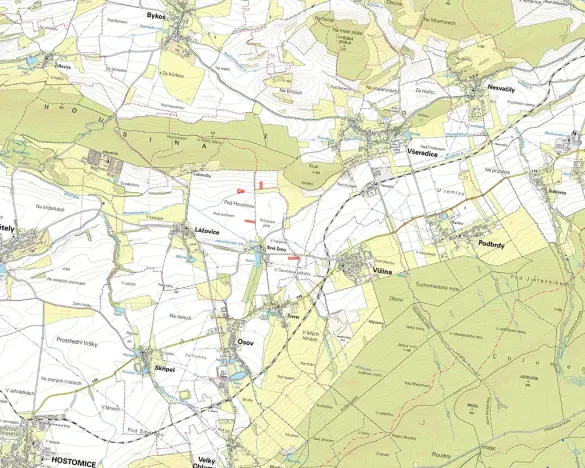 Prodej pole, Lážovice, 11020 m2