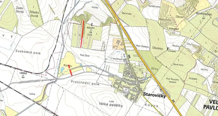 Prodej pole, Starovičky, 5778 m2