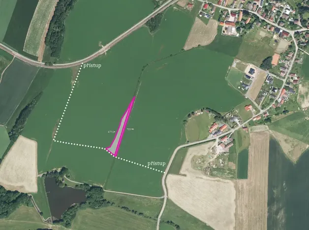 Prodej pole, 3569 m², Příkosice