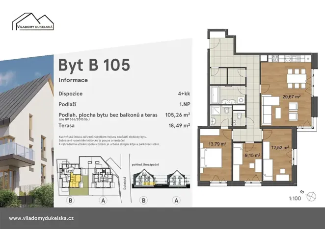 Prodej bytu 4+kk, Liberec, Dukelská, 124 m2