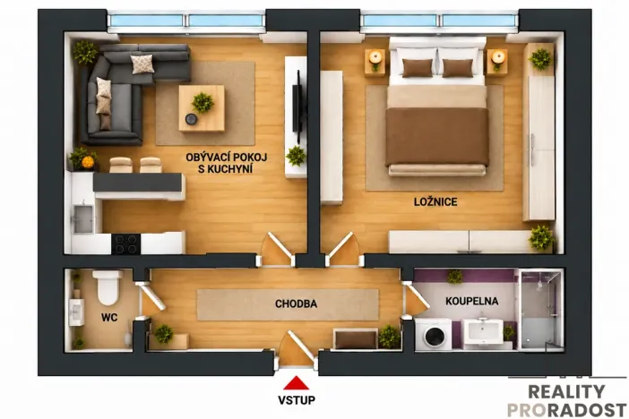 Prodej bytu 2+kk, Starý Plzenec, Herejkova, 41 m2