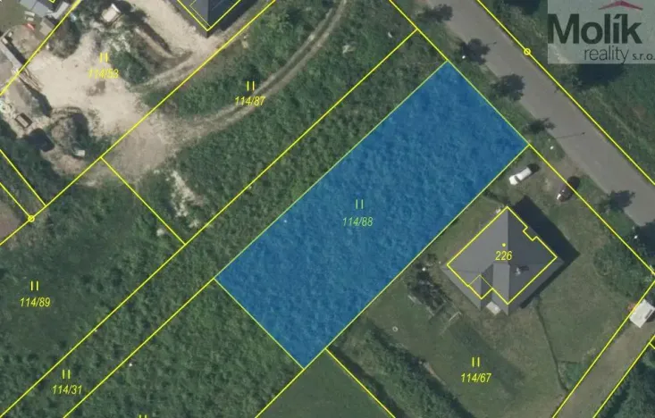 Prodej stavebního pozemku, 1329 m², Korozluky