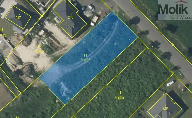 Prodej stavebního pozemku, 1282 m², Korozluky