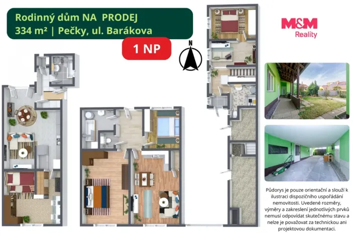 Prodej rodinného domu, Pečky, Barákova, 336 m2