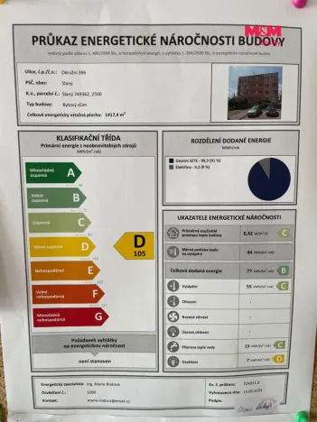 Prodej bytu 1+kk, Slaný, 35 m2