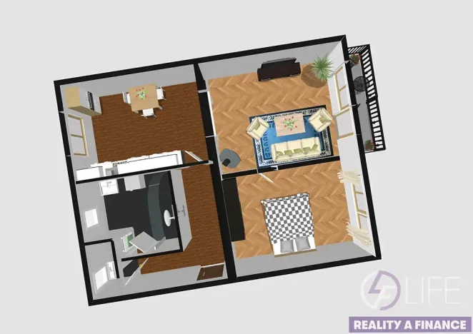 Prodej bytu 2+kk, Rudník, 52 m2