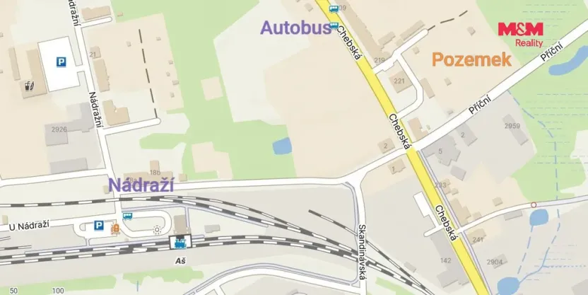 Prodej pozemku pro bydlení, Aš, 369 m2