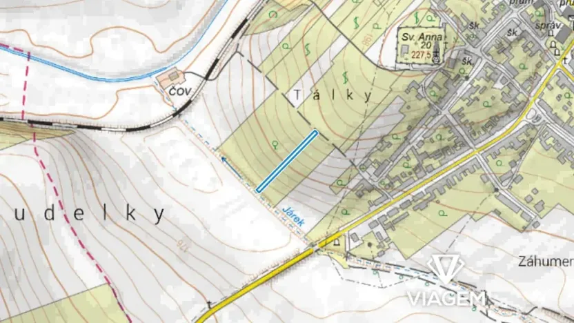 Prodej zahrady, Bořetice, 1280 m2