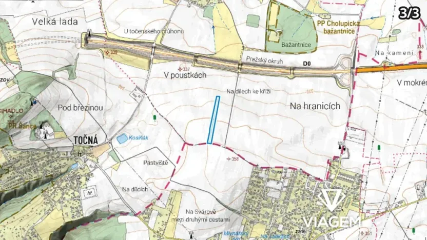 Prodej podílu pole, Praha - Cholupice, 8230 m2