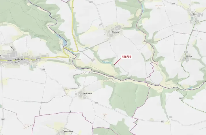 Dražba lesa, 50 m², Břežany
