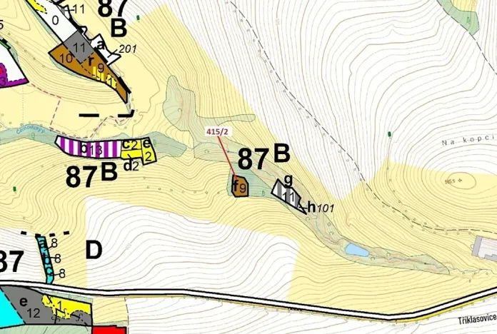 Dražba lesa, Psárov, 1251 m2