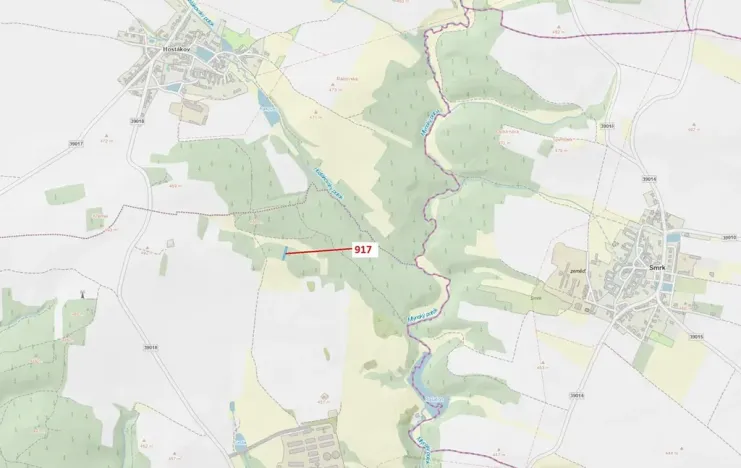 Dražba lesa, Vladislav, 586 m2