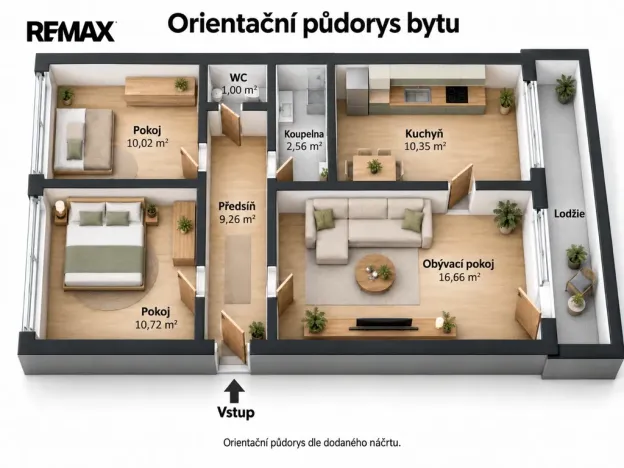 Prodej bytu 3+1, Praha - Krč, Hurbanova, 67 m2