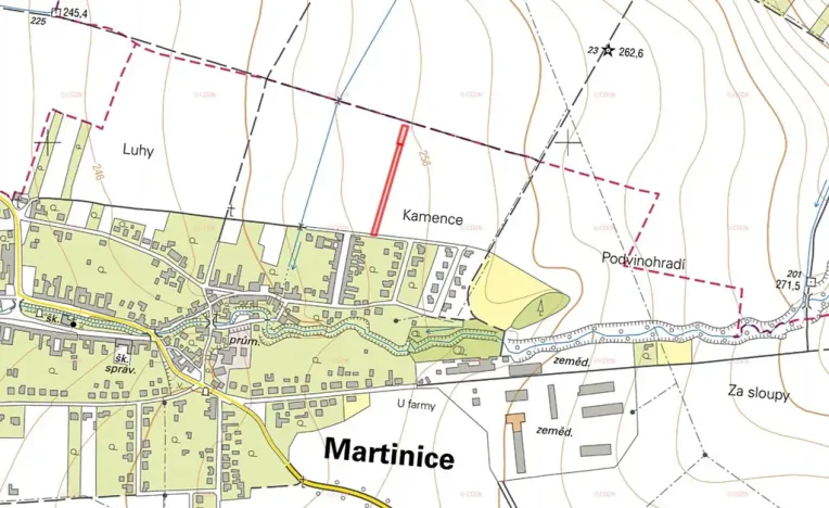 Prodej podílu pozemku pro bydlení, Martinice, 1521 m2