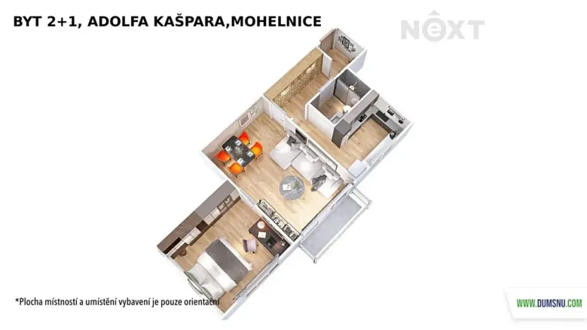 Pronájem bytu 2+1, Mohelnice, Adolfa Kašpara, 60 m2