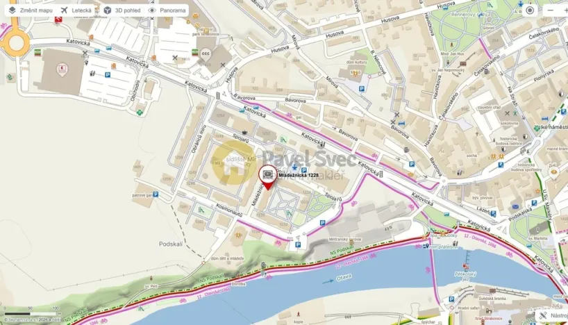 Pronájem bytu 2+kk, Strakonice - Strakonice I, Mládežnická, 41 m2