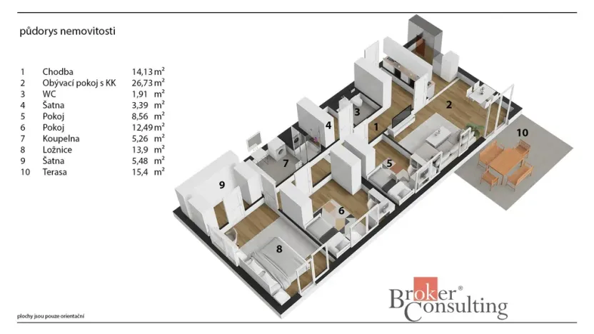 Prodej bytu 4+kk, Rychnov nad Kněžnou, Javornická, 95 m2