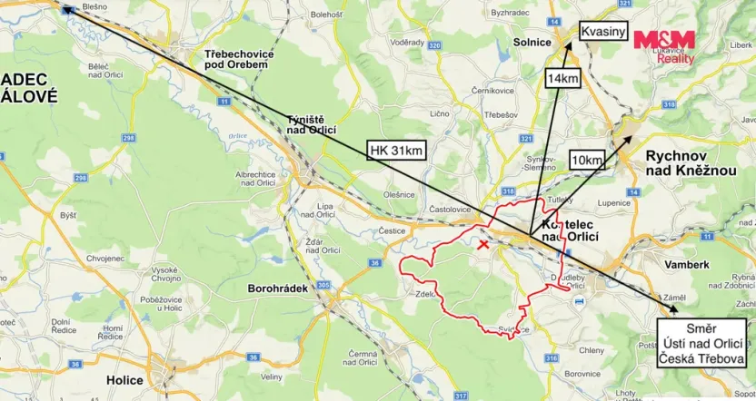Pronájem bytu 3+kk, Kostelec nad Orlicí, Pelclova, 80 m2
