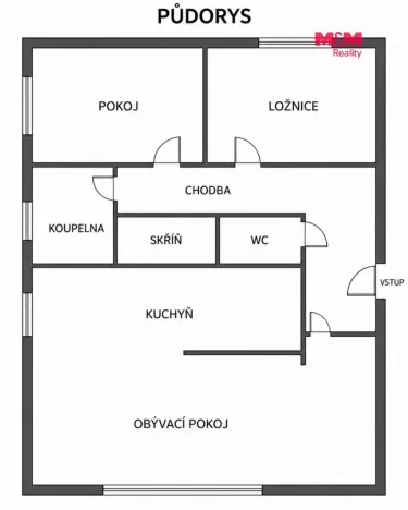 Prodej bytu 3+1, Velká Bystřice, Na Letné, 60 m2