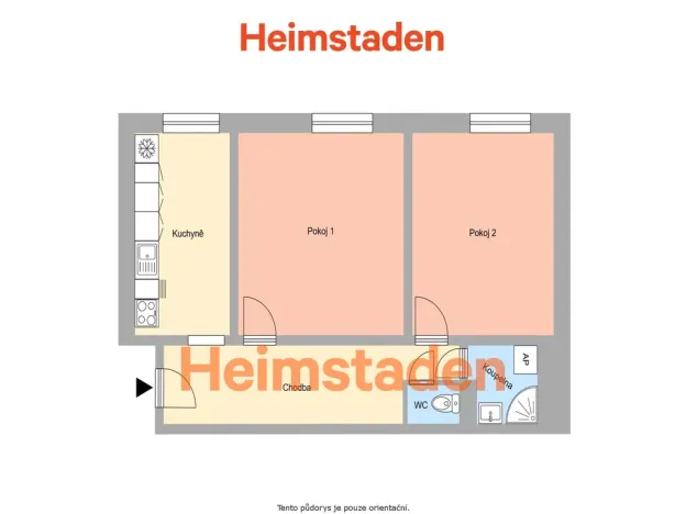 Pronájem bytu 2+1, Ostrava - Poruba, Havanská, 55 m2