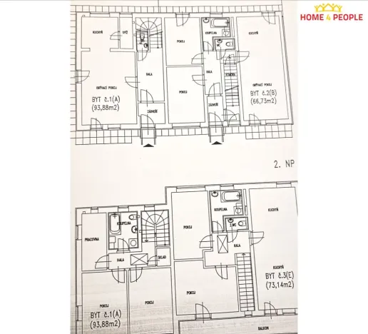 Prodej bytu 3+kk, Popůvky, Rosická, 67 m2