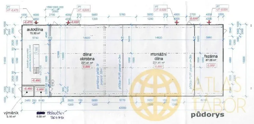Pronájem skladu, Tábor, Vožická, 7000 m2