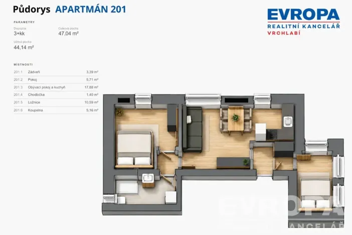 Prodej bytu 3+kk, Janské Lázně, Modrokamenná, 44 m2