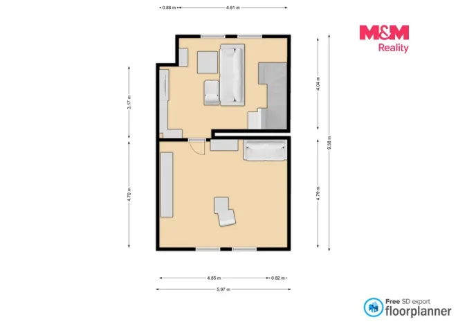 Prodej bytu 4+1, Ostrava - Zábřeh, Hulvácká, 101 m2