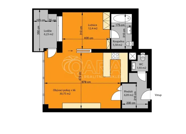 Pronájem bytu 2+kk, Dolní Břežany, U Náměstí, 57 m2