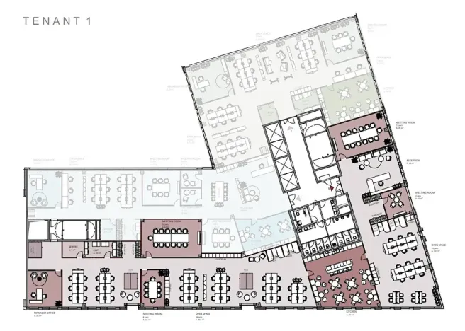 Pronájem kanceláře, Praha - Smíchov, Plzeňská, 1000 m2