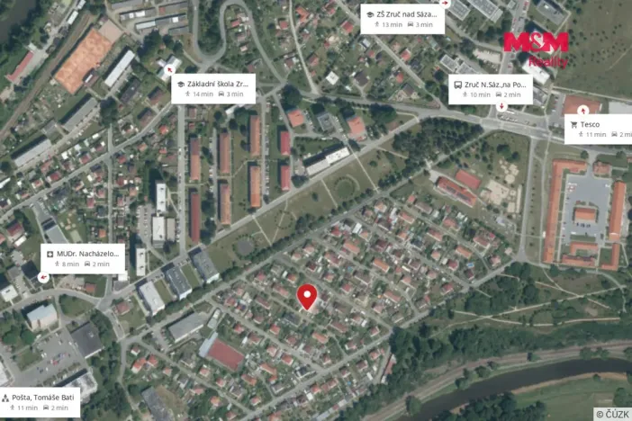 Prodej bytu 3+1, Zruč nad Sázavou, Polní, 66 m2