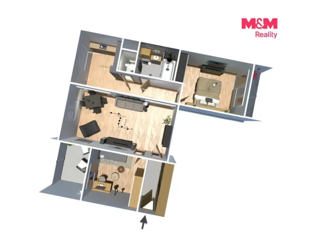 Prodej bytu 3+1, Nihošovice, 80 m2