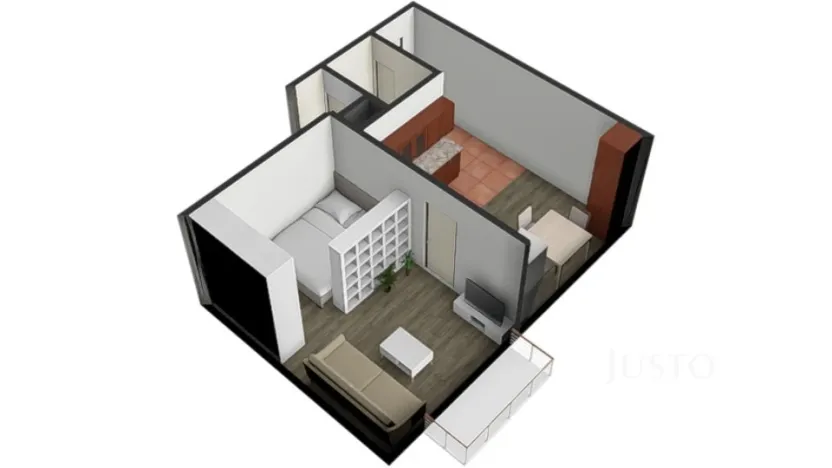 Prodej bytu 1+1, Písek - Budějovické Předměstí, Harantova, 36 m2